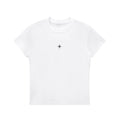 KISS ME FUTURE Women's Fitted Baby T-Shirt — White