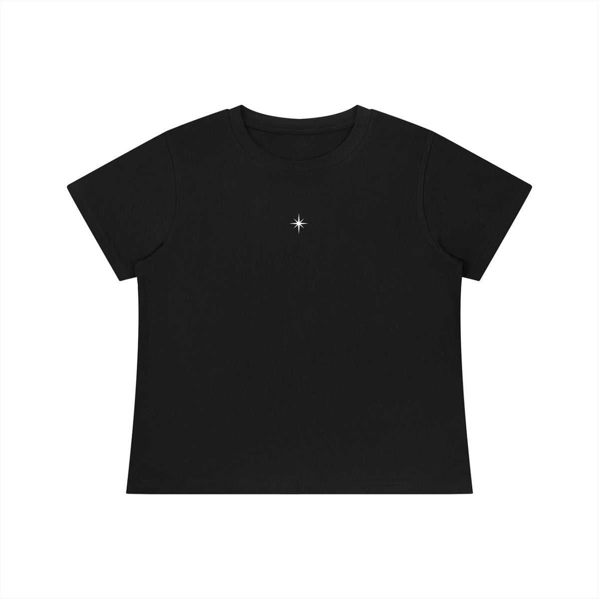 KISS ME FUTURE Women's Fitted Cotton T-Shirt — Black